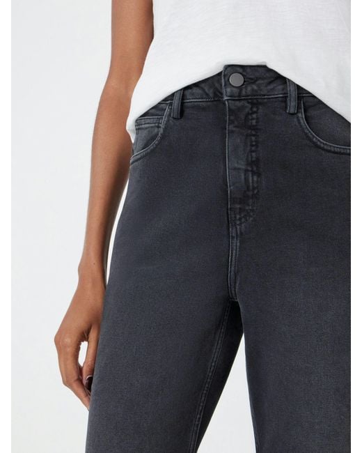 Hush White Nina Straight Crop Jeans
