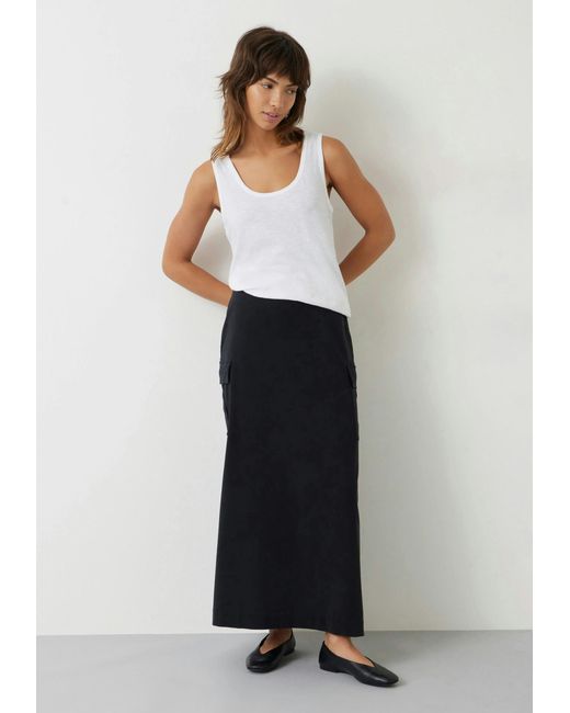 Hush White Cotton Slub Tank Top