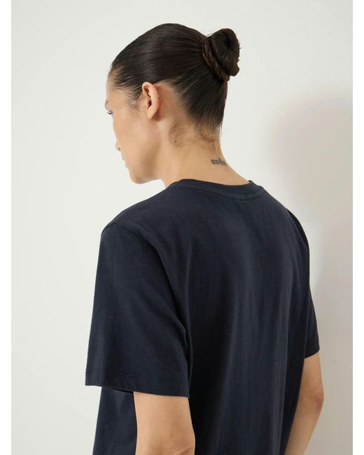 Hush Blue Rosie Regular Fit Cotton T-Shirt
