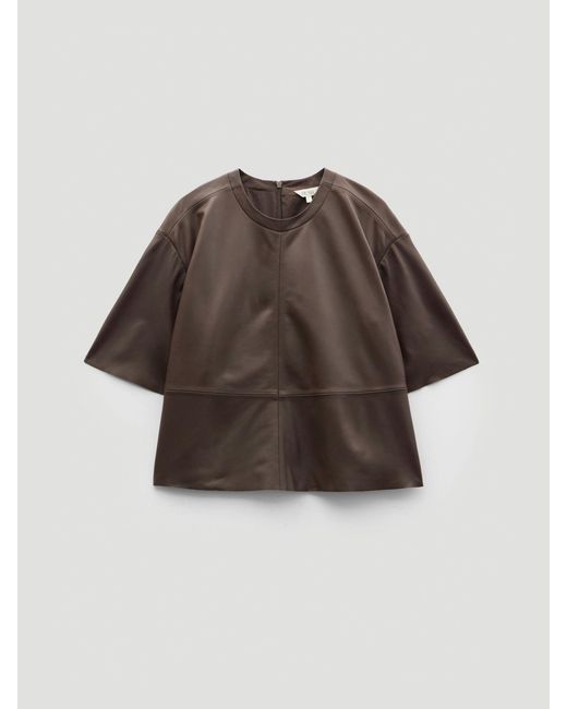Hush Brown Soft Leather T-Shirt