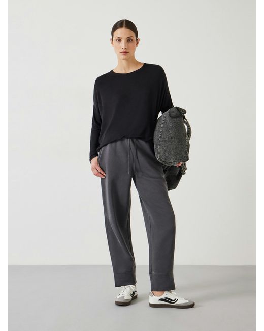 Hush Black Gillian Wide Jersey Top