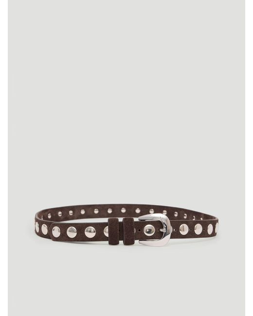 Hush Blue Seren Suede Studded Belt