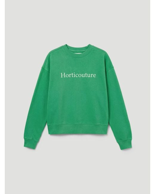 Hush Green Horticouture Printed Graphic Sweat