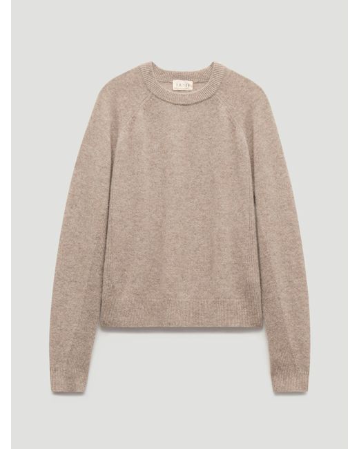 Hush Natural Jasmine Cashmere Rib Detail Jumper