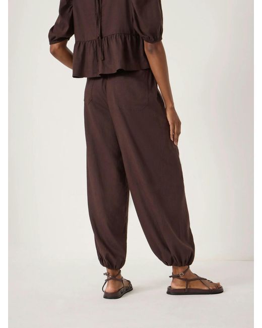 Hush Natural Tove Linen Balloon Beach Trousers