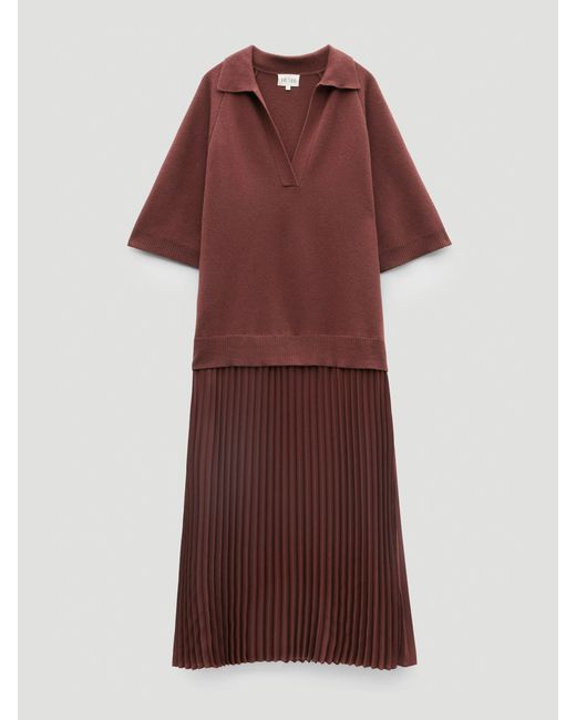 Hush Red Gabriela Polo Knit Dress