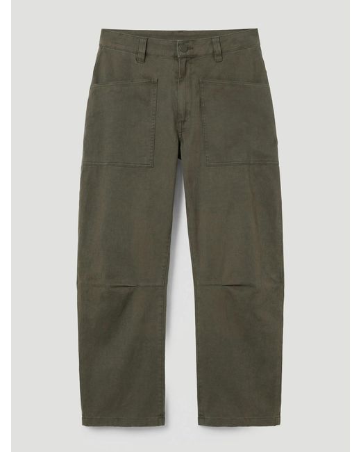 Hush Natural Cordi Barrel Leg Cotton Trousers