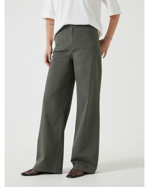 Hush White Rowan Flared Trousers