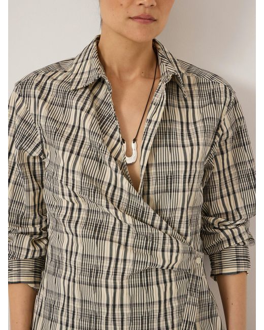 Hush Natural Nola Wrap Waisted Shirt