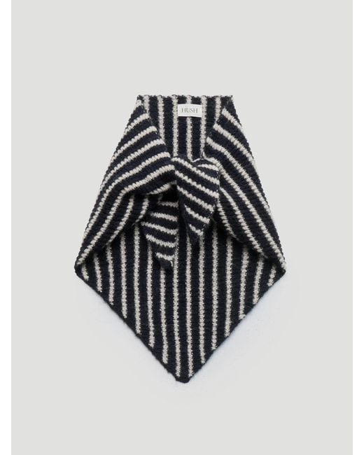 Hush Natural Stripe Triangle Scarf