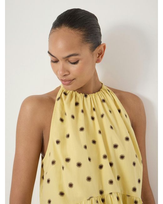 Hush Natural Fable Gathered Halter Neck Top