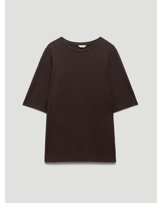 Hush Black Reece Drapey T-Shirt