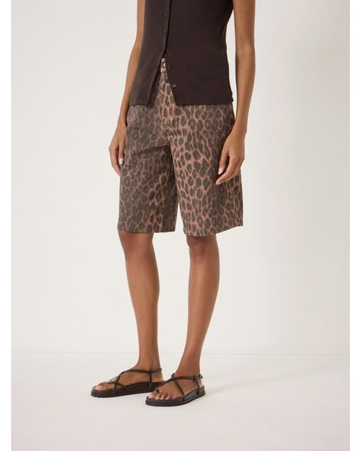 Hush Natural Long Denim Bermuda Shorts