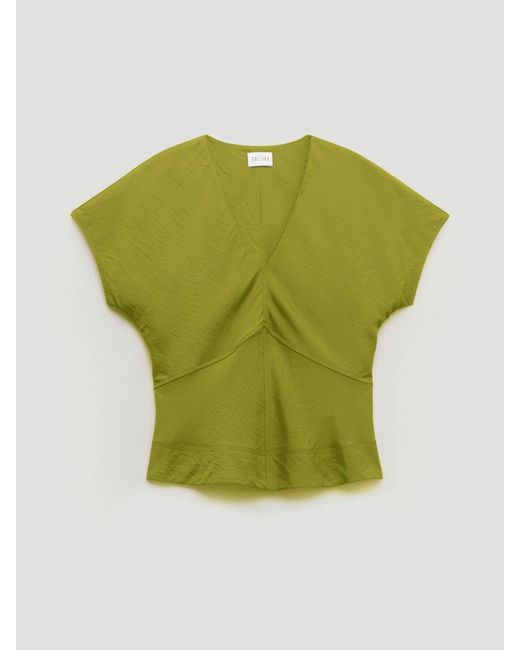 Hush Green Grace Short Sleeve Top