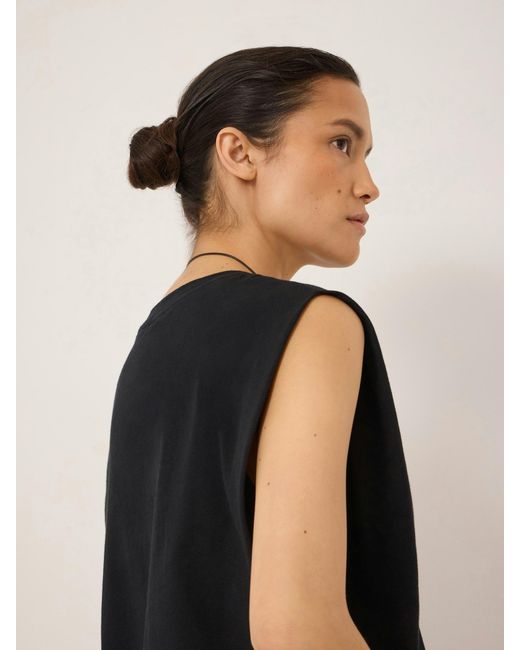 Hush Black Baila Cotton Sleeveless Tank