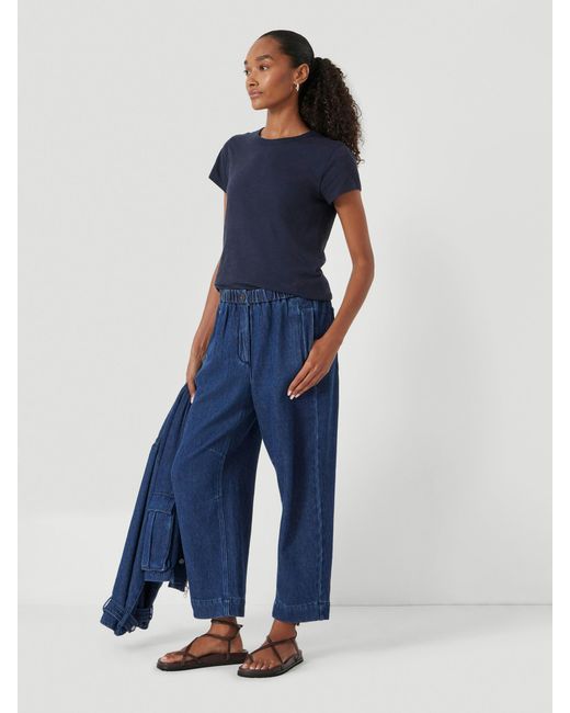 Hush Blue Supersoft Denim Barrel Leg Jeans