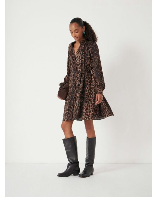 Hush Natural Printed Chiffon Mini Dress