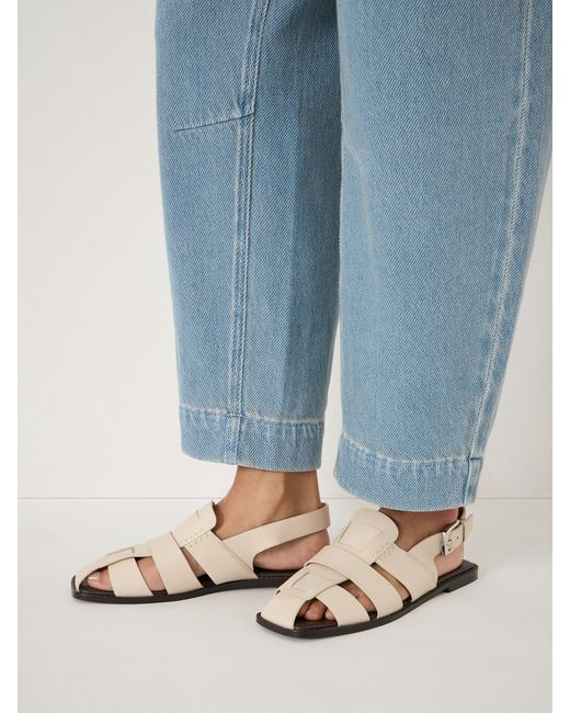 Hush Blue Sena Square Toe Fisherman Sandals