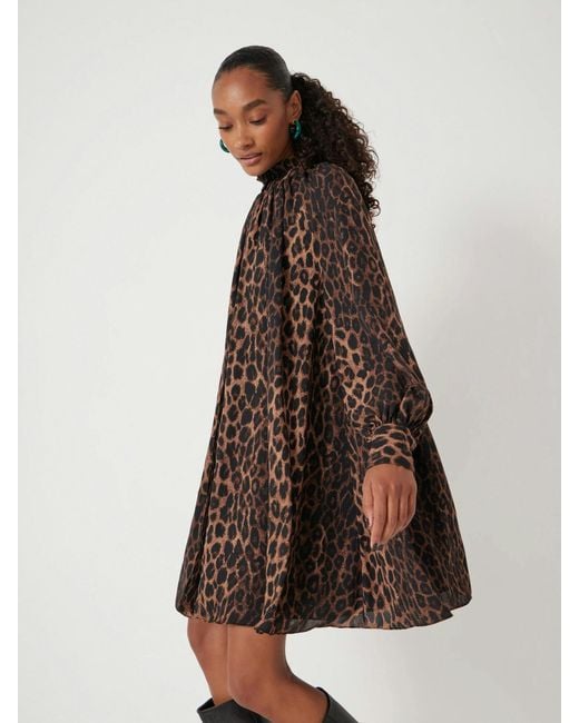 Hush Natural Printed Chiffon Mini Dress
