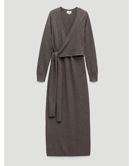Hush Natural Merino V-Neck Tie Detail Dress
