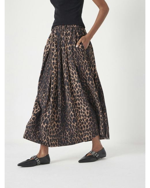 Hush White Ivy Pleated Midi Skirt