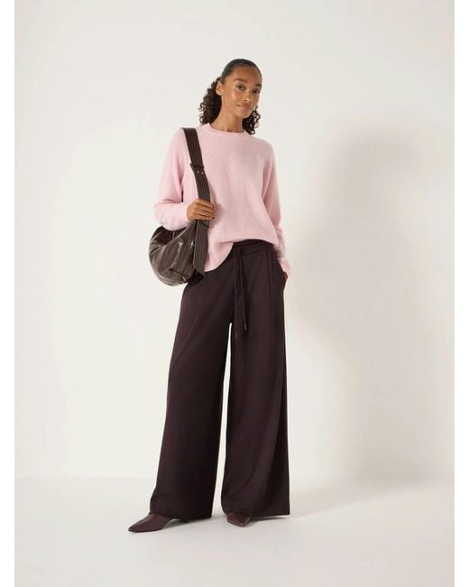 Hush Natural Jasmine Cashmere Rib Detail Jumper