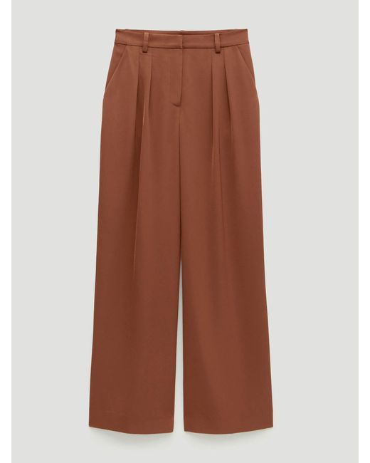 Hush Multicolor Lya Satin Twill Wide Leg Trousers