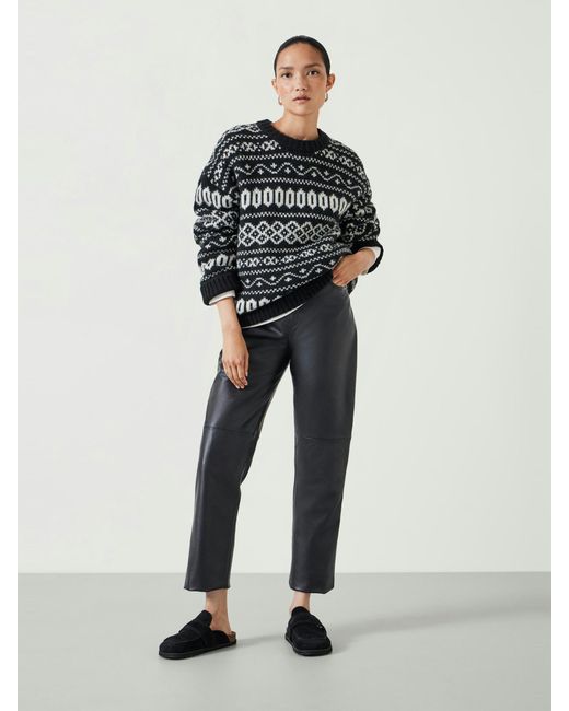 Hush Black Georgie Fairisle Jumper