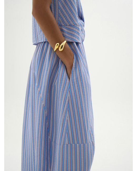 Hush White Liddie Barrel Midi Skirt