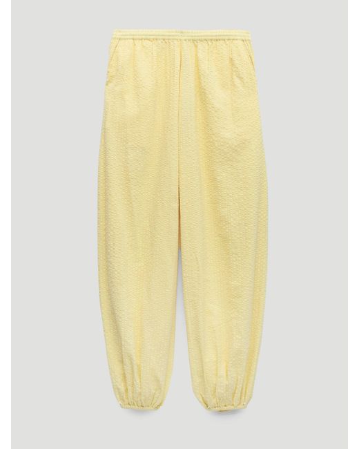 Hush Natural Balloon Seersucker Beach Trousers