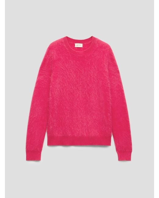 Hush Red Brushed Cashmere Jumper