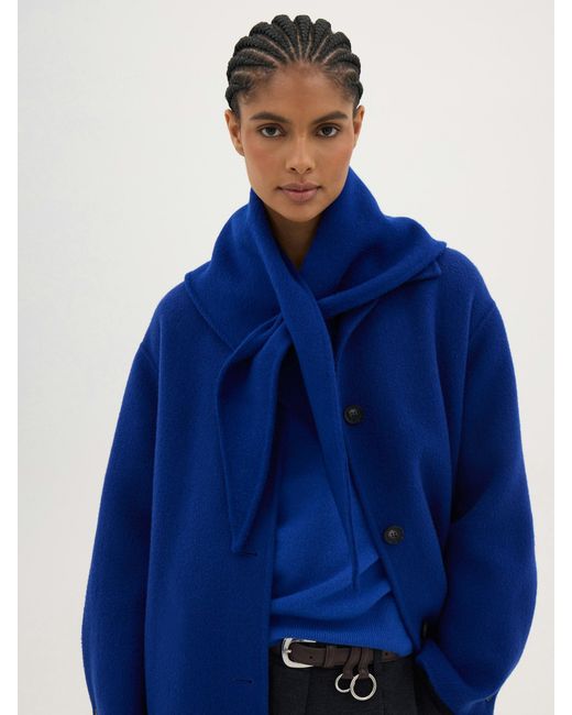 Hush Blue Holden Double Face Triangle Scarf