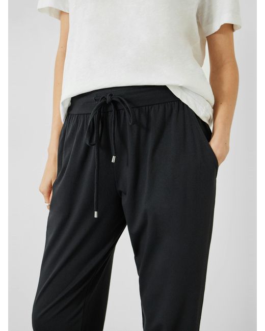 Hush White Amie Zip Cuffed Joggers