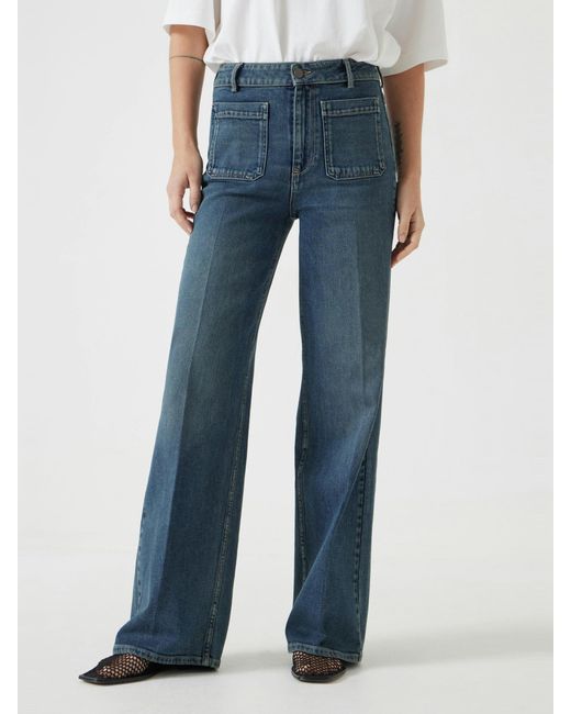 Hush Blue Rowan Flared Jeans