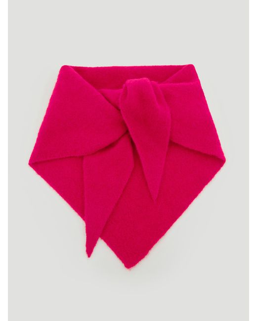 Hush Pink Brushed Cashmere Triangle Scarf