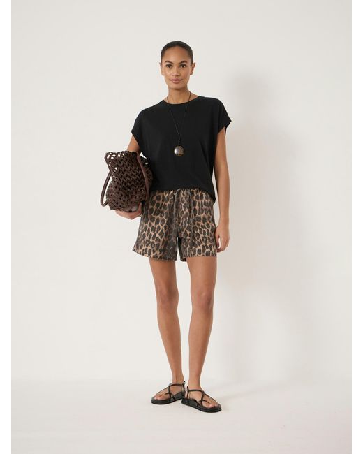Hush Black Aisling Cotton Slub T-Shirt