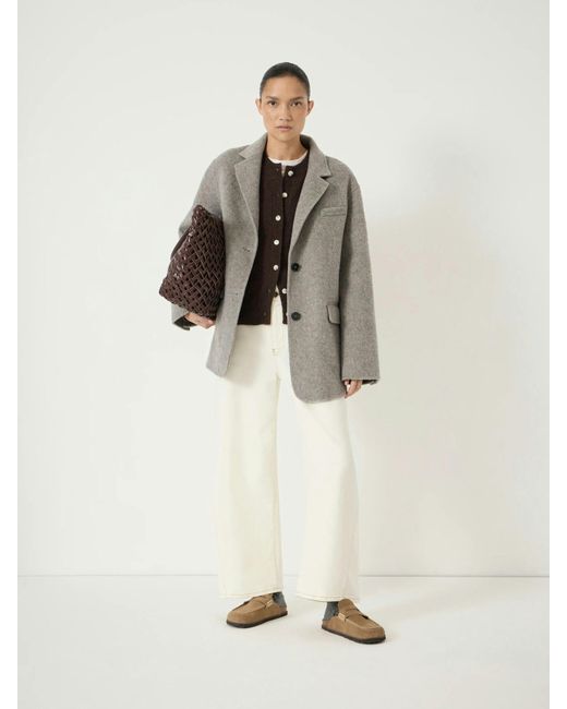 Hush Natural Simeron Pure Wool Double Faced Blazer