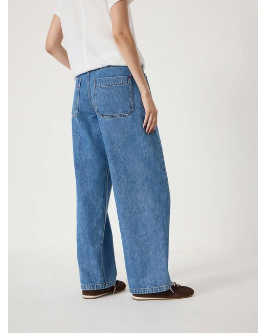 Hush Blue Saskia Straight Seamed Jeans