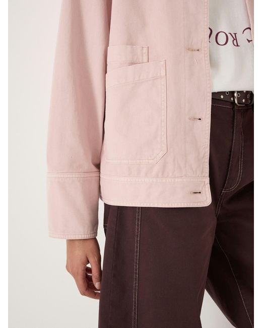 Hush Pink Avril Cotton Barn Jacket