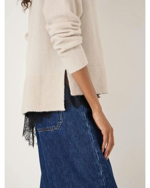 Hush Natural Wool Blend Crew Neck Jumper