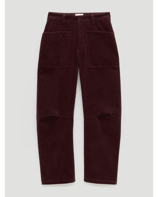 Hush Pink Corduroy Cordi Barrel Leg Trousers