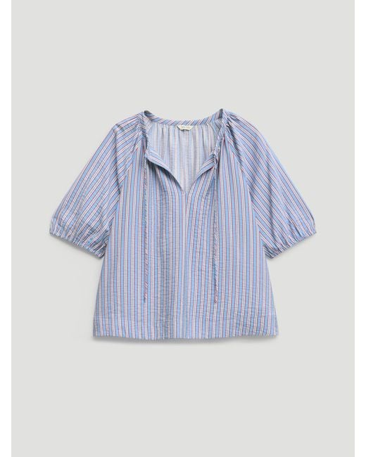 Hush Blue Beatrix Balloon Sleeve Blouse