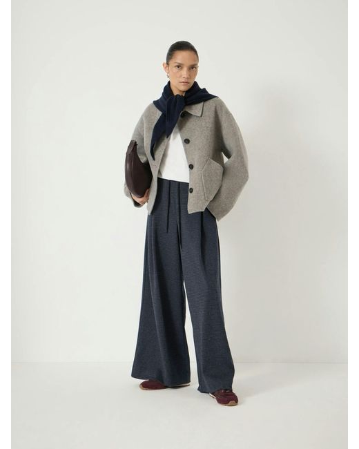 Hush Blue Pure Wool Double Faced Jacket