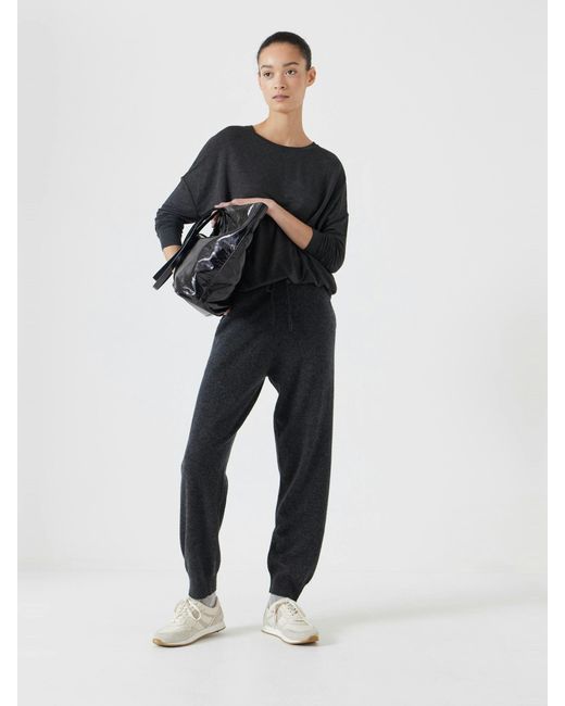 Hush Black Gillian Wide Jersey Top