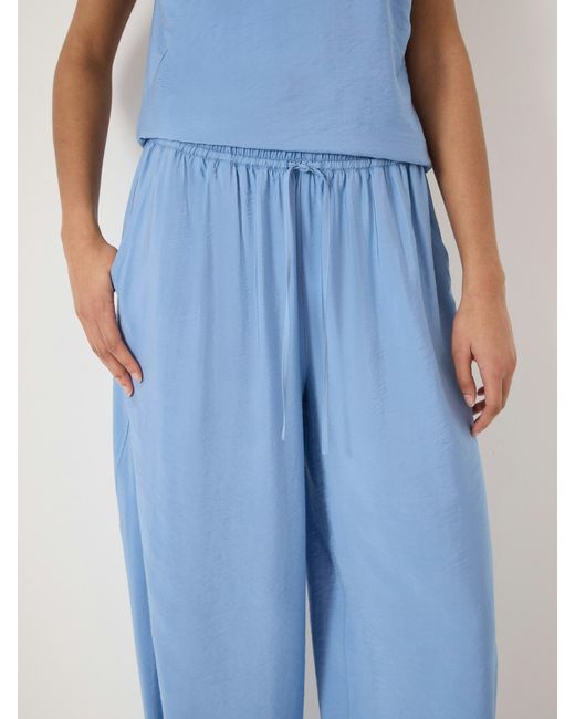 Hush Blue Amaris Bubble Hem Trousers
