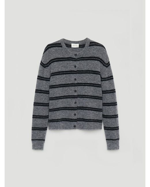 Hush Black Avi Stripe Knitted Cardigan
