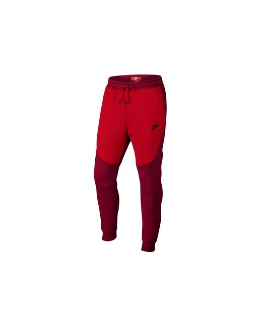 Pantalón Tech Fleece Nike de hombre de color Red