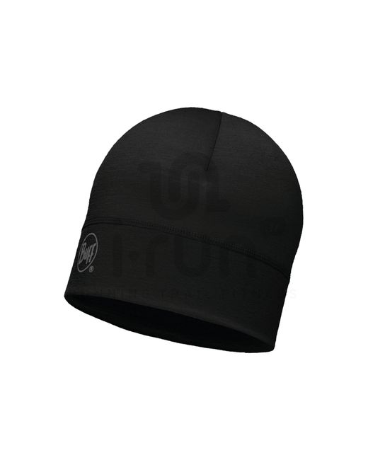 Gorro Merino Wool Solid Buff de color Black