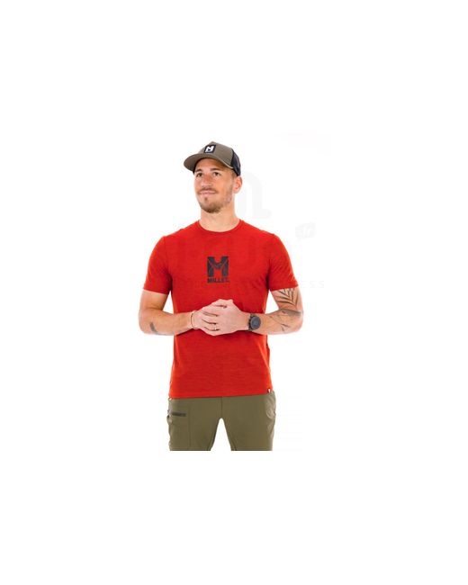 Ubic Wool Ts Millet de hombre de color Red