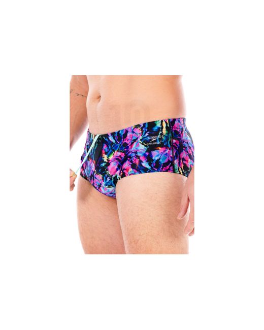 Ml Printed Speedo de hombre de color Black